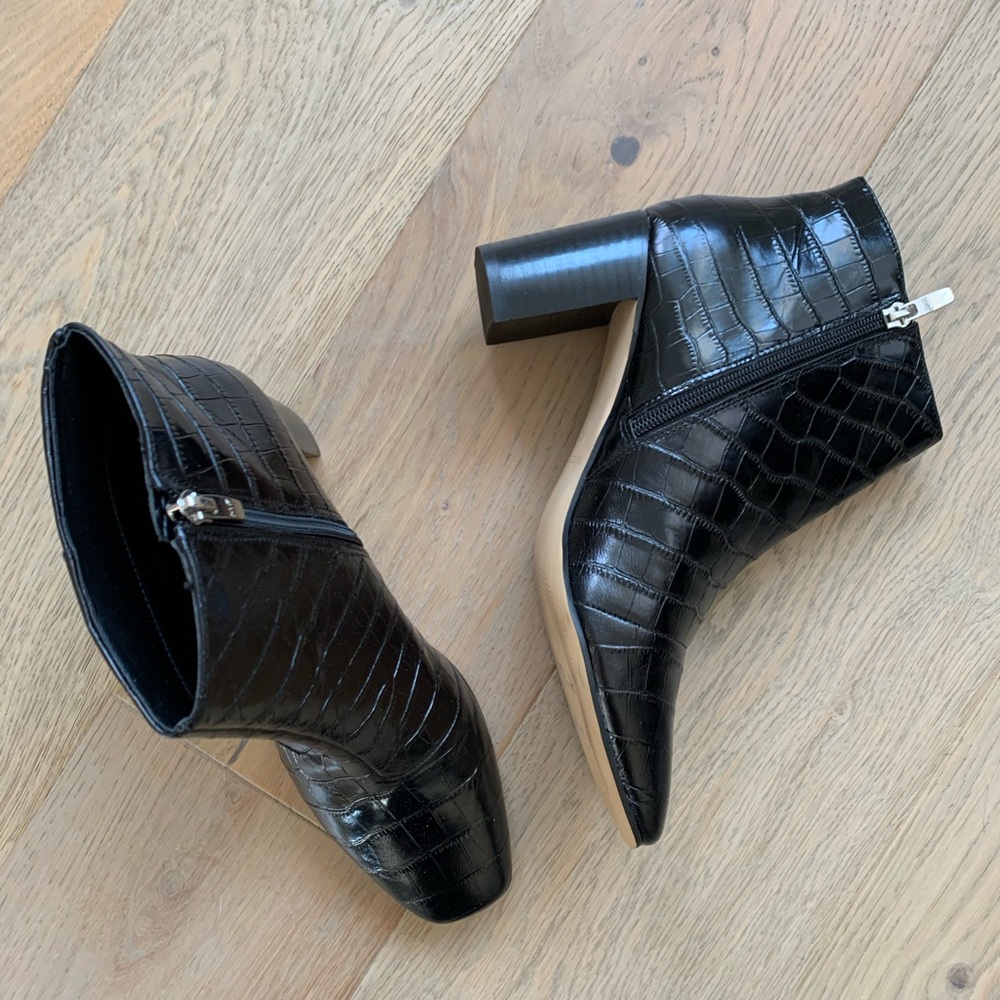 Marc Fisher Alligator Leather Style Booties